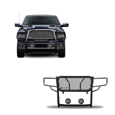 Black Horse Off Road Rugged Heavy Duty Grille Guard Kit Modular Black Fits 2019-2024 Ram 1500 Classic 2009-2018 Dodge Ram 1500.