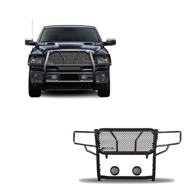 Image showing  Rugged Heavy Duty Grille Guard Mod Kit fits 2019-2024 Ram 1500 Classic, 09-18 Ram 1500, RU-DORA09-B-PLFB