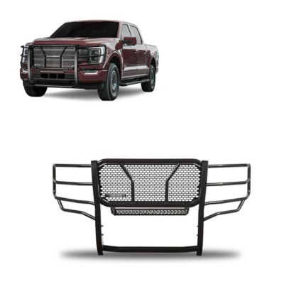 Black Horse Off Road Rugged Heavy Duty Grille Guard Kit Modular Black fits 2021-2025 Ford F-150, RU-FOF116-B-K2