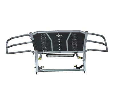 Black Horse Off Road Rugged Heavy Duty Grille Guard Kit Modular Black Fits 15-23 Chevrolet Tahoe15-20 Chevrolet Suburban.