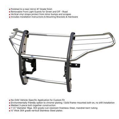 Image showing 3 th Black Horse Off Road Grille Guard Modular Stainless Steel Fits 2020-2024 Ford Explorer