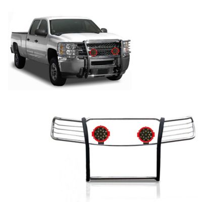 Black Horse Off Road Grille Guard Kit Modular Stainless Steel Fits 07-13 Chevrolet Silverado 1500