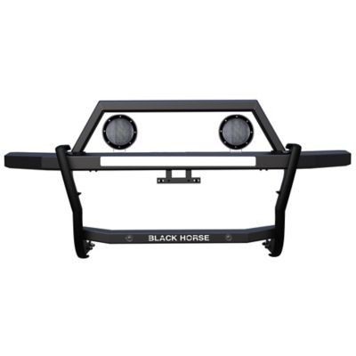 Black Horse Off Road Rambler Grille Guard Kit Modular Black fits 2024-2025 Toyota Tacoma, RAGT02-PLFB