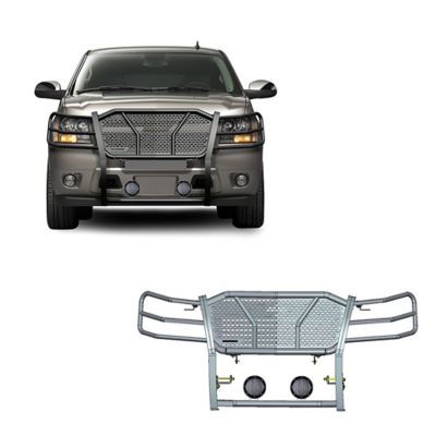 Black Horse Off Road Rugged Heavy Duty Grille Guard Kit Modular Black Fits 07-14 Chevy Tahoe/Suburban 150007-13 Avalanche