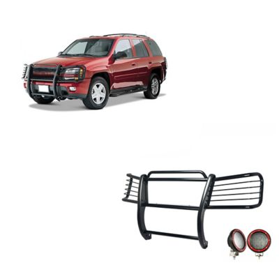 Black Horse Off Road Grille Guard Kit Modular Black Fits 2002-2009 Chevrolet Trailblazer2002-2006 Chevrolet Trailblazer EXT