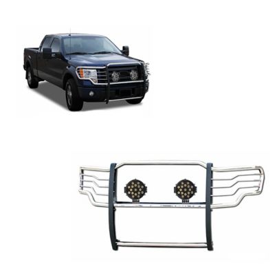 Black Horse Off Road Grille Guard Kit Modular Stainless Steel fits 2015-2025 Ford F-150, 17FP32MSS-PLB