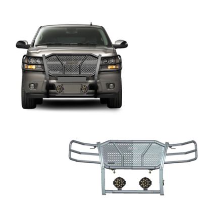 Black Horse Off Road Rugged Heavy Duty Grille Guard Kit Modular Black fit 07-14 Chevy Tahoe/Suburban 150007-13 Avalanche