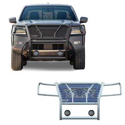 Black Horse Off Road Rugged Heavy Duty Grille Guard Kit Modular Black Fits 2022-2024 Nissan Frontier.