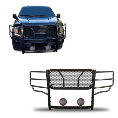 Black Horse Off Road Rugged Grille Guard Kit Modular Black fits 2015-2020 Ford F-150 (Excl 2020 Diesel Models), RU-FOF115-B-PLFR