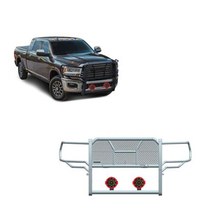 Black Horse Off Road Rugged Grille Guard Kit Modular Black fits 2019-2024 Ram 2500, 2019-2024 Ram 3500, RU-DORA20-B-PLR