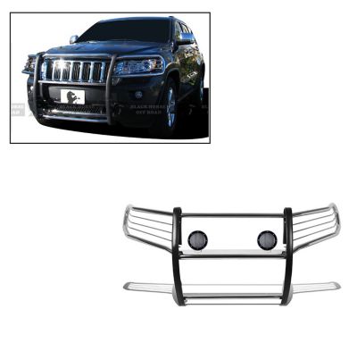 Black Horse Off Road Grille Guard Kit Modular Stainless Steel Fits 2011-2021 Jeep Grand Cherokee