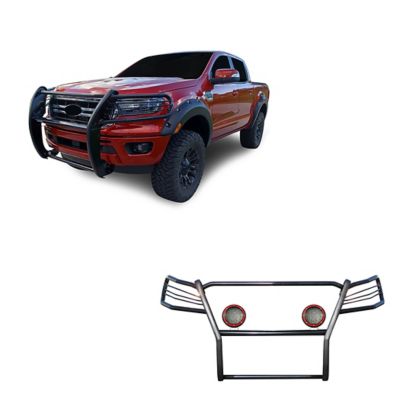 Black Horse Off Road Grille Guard Kit Modular Black Fits 2019-2023 Ford Ranger, 17FP10MA-PLFR