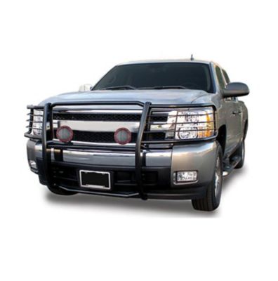 Black Horse Off Road Grille Guard Kit fits 15-19 Chevrolet Silverado 2500 HD, 15-19 Chevrolet Silverado 3500 HD, 17GT28MA-PLFR