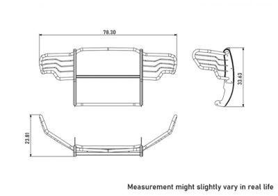 Image showing  Grille Guard Kit Modular Stainless Steel Fits 2009-2014 Ford F-150, Excl. 10-14 F150 Raptor Models