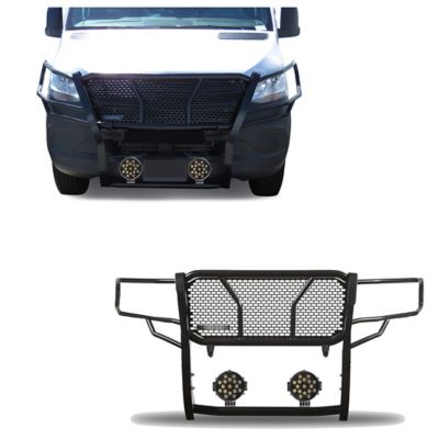 Black Horse Off Road Rugged Heavy Duty Grille Guard Kit Modular Black Fits 21-25 Sprinter 1500/2500/3500.