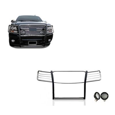 Black Horse Off Road Grille Guard Kit Modular Stainless Steel Fits 07-13 Chevy Avalanche 07-14 Chevy Suburban 1500 Tahoe