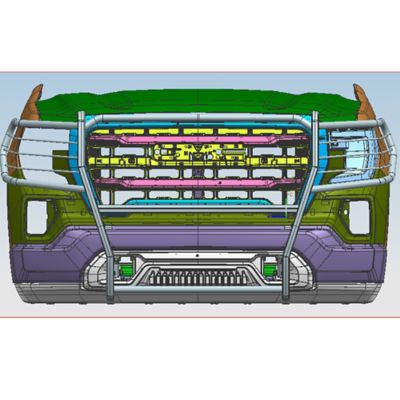 Black Horse Off Road Grille Guard Modular Black Fits 19-21 GMC Sierra 1500, Incl 22 1500 Limited & Excl 19 1500 Limited