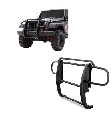 Black Horse Off Road Grille Guard Modular Black Fits 2007-2018 Jeep Wrangler JK Excludes Rubicon, 4DR&2DR