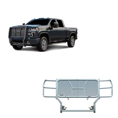 Black Horse Off Road Rugged Heavy Duty Grille Guard Modular Black Fits 20-25 Chevy Silverado 2500 HD/3500 HD