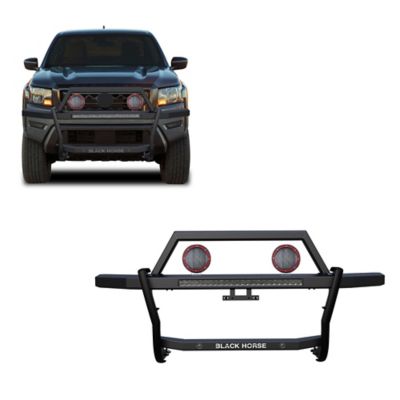 Black Horse Off Road Rambler Grille Guard Kit Modular Black fits 2022-2024 Nissan Frontier, RAGN01-K1PLFR