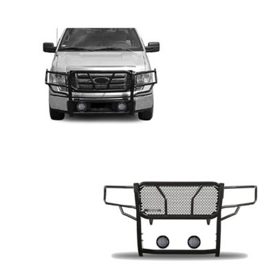 Black Horse Off Road Rugged Heavy Duty Grille Guard Kit Modular Black Fits 09-14 Ford F-150