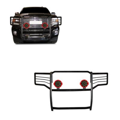 Black Horse Off Road Grille Guard Kit Modular Black Fits 15-19 GMC Sierra 2500 HD/Sierra 3500 HD Excludes Denali