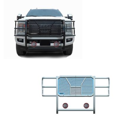 Black Horse Off Road Rugged Heavy Duty Grille Guard Kit Modular Black Fits 2017-2022 Ford F-550/ F-450/ F-350/F-250 Super Duty.
