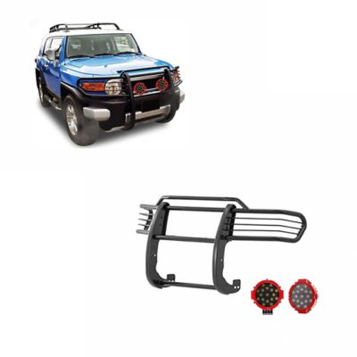 Black Horse Off Road Grille Guard Kit Modular Black fits 2007-2014 Toyota FJ Cruiser, 17A098600MA-PLR
