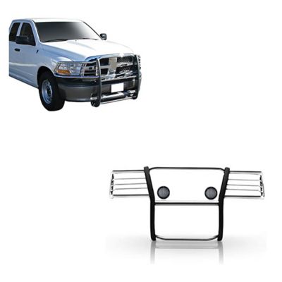 Black Horse Off Road Grille Guard Kit Stainless Steel fit 2009-2018 Dodge Ram 1500, 2019-2024 Ram 1500 Classic, 17DG109MSS-PLFB