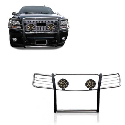 Black Horse Off Road Grille Guard Kit Modular Stainless Steel Fits 07-13 Chevy Avalanche 07-14 Suburban 150007-14 Tahoe