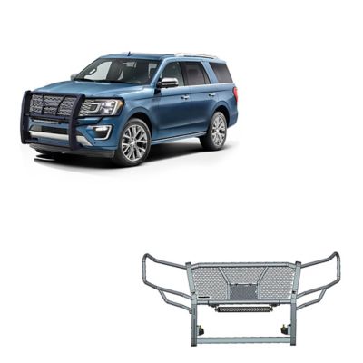 Black Horse Off Road Rugged Heavy Duty Grille Guard Kit Modular Black fits 2018-2024 Ford Expedition, RU-FOEX18-B-K2