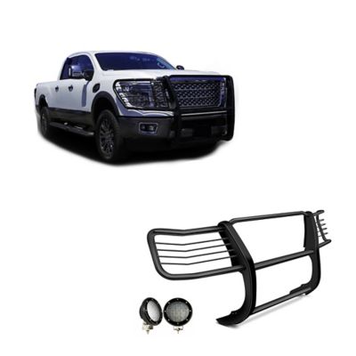 Black Horse Off Road Grille Guard Kit Modular Black, Fits 2016-2024 Nissan Titan XD, Incl Diesel and Gas Engine