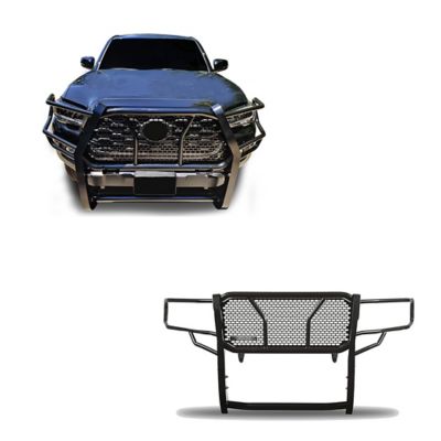 Black Horse Off Road Rugged Heavy Duty Grille Guard Modular Black Fits 16-23 Toyota Tacoma