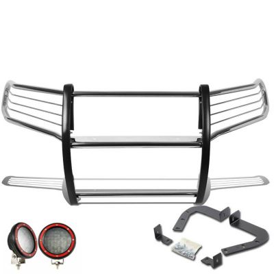 Image showing  Grille Guard Kit Modular Stainless Steel fits 2011-2021 Jeep Grand Cherokee, 17A080202MSS-PLFR