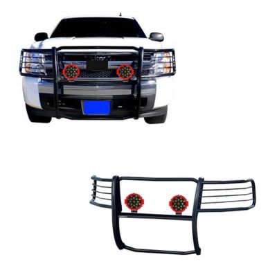 Black Horse Off Road Grille Guard Kit Modular Black Fits 2007-2013 Chevrolet Avalanche 2007-2014 Chevy Suburban 1500/Tahoe
