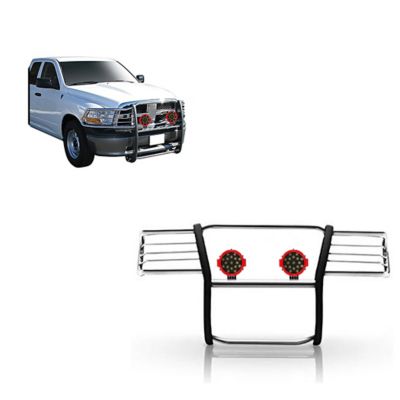 Black Horse Off Road Grille Guard Kit Stainless Steel Fit 2009-2018 Dodge Ram 1500, 2019-2024 Ram 1500 Classic, 17DG109MSS-PLR