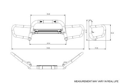 Image showing  Beacon Front Runner Modular Textured Black, Fits 05-21 Nissan Frontier