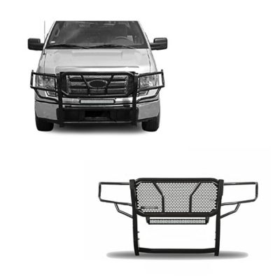 Black Horse Off Road Rugged Heavy Duty Grille Guard Kit Modular Black fits 09-14 Ford F-150