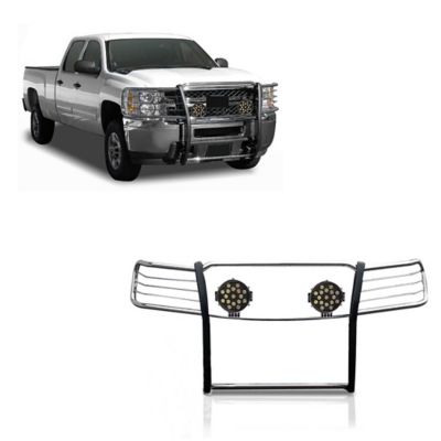 Black Horse Off Road Grille Guard Kit Modular Stainless Steel Fits 2007-2013 Chevy Silverado 1500