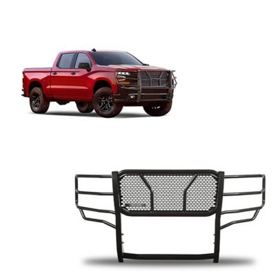 Black Horse Off Road Rugged Heavy Duty Grille Guard Modular Black Fits 2019-2025 Chevrolet Silverado 1500