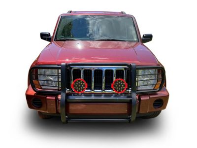 Image showing  Grille Guard Kit Modular Black Fits 06-10 Jeep Commander