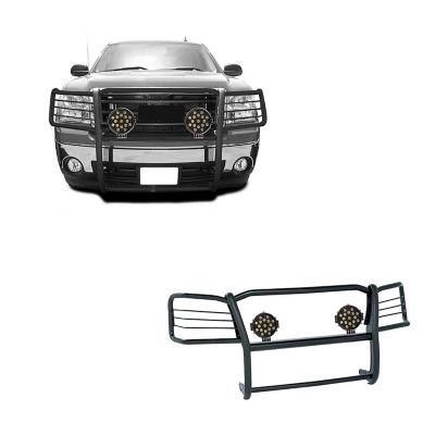 Black Horse Off Road Grille Guard Kit Modular Black fits 2007-2013 GMC Sierra 1500, Excludes Denali, 17GS10MA-PLB