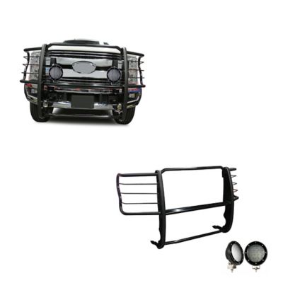 Black Horse Off Road Grille Guard Kit Modular Black fit 2017-2023 Ford F-250/F-350/F-450/F-550 Super Duty, 17FB28MA-PLFB