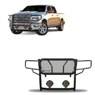 Black Horse Off Road Rugged Heavy Duty Grille Guard Kit Modular Black Fits 2019-2025 Ram 1500