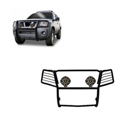 Black Horse Off Road Grille Guard Kit Modular Black fits 2005-2015 Nissan Xterra, 17A112100MA-PLB