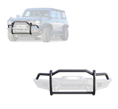 Image showing  Tubular Grille Guard Heavy Duty Matte Black Fits 2021-2025 Ford Bronco