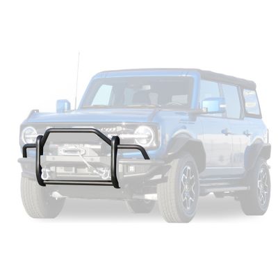 Image showing  Tubular Grille Guard Heavy Duty Matte Black Fits 2021-2025 Ford Bronco
