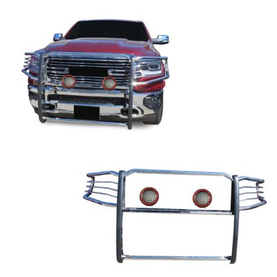 Black Horse Off Road Grille Guard Kit Modular Stainless Steel fits 2019-2025 Ram 1500, 17DG111MSS-PLFR