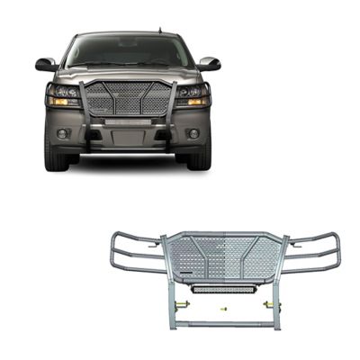 Black Horse Off Road Rugged Grille Guard Kit Modular Fits 07-14 Chevy Tahoe/Suburban 1500, 07-13 Avalanche, RU-CHTA07-B-K1