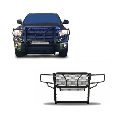Black Horse Off Road Heavy Duty Grille Guard Kit Fits 2007-2021 Toyota Tundra, 2008-2020 Toyota Sequoia, RU-TOTU07-B-KIT